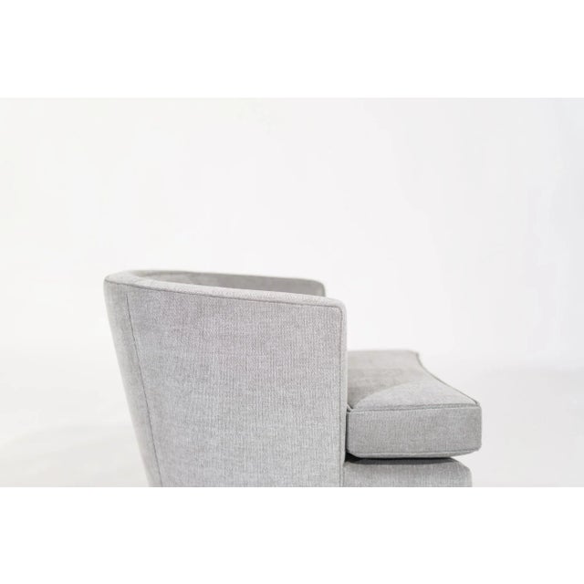 Dove Gray Set of Low-Profile Swivel Chairs by Harvey Probber, C. 1950s For Sale - Image 8 of 12