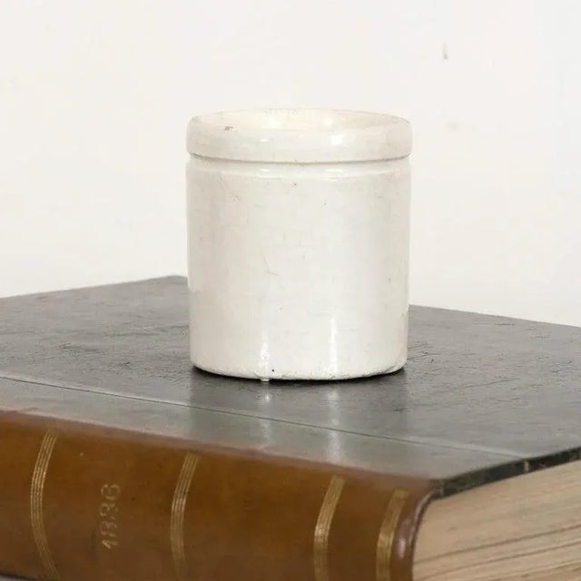 Small 19th Century Antique French Ironstone Preserving Pots or Pots à Confiture For Sale In Birmingham - Image 6 of 9