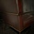 Oxblood Red Global Views Swoop Chair in Lava Brindisi Leather & Bronze Iron For Sale - Image 8 of 10