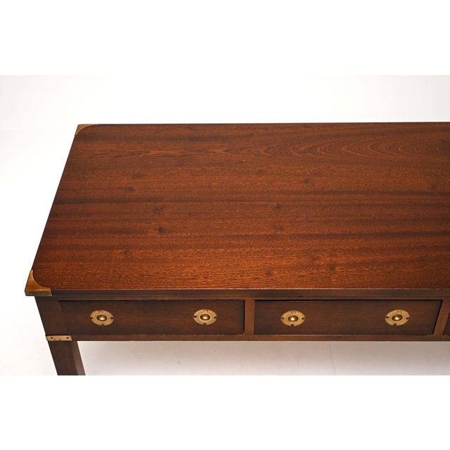 Antique Military Campaign Coffee Table, 1950s For Sale - Image 6 of 10
