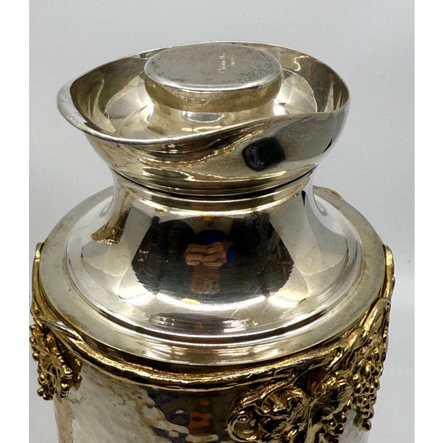 1970s Christian Dior Silver Plated Wine Cooler and Insulated Pitcher For Sale In Palm Springs - Image 6 of 11