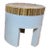 Kenneth Cobonpue Chiquita Stool Sculptural Wood Top White Base For Sale