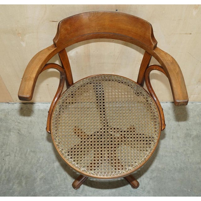 Antique Swivel Desk Chair from Thonet, 1900 For Sale - Image 6 of 17