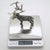 Vintage Italian Handmade Genuine Silver Large Stag Deer Sculpture by Italian Silver Artist Mario Cerreti For Sale - Image 13 of 14