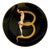 B Plate The Alphabet in Porcelain by Erté After, 1986 For Sale