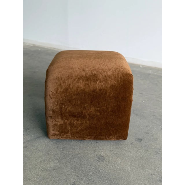 Mohair Waterfall Bench / Stool - Custom For Sale - Image 9 of 15