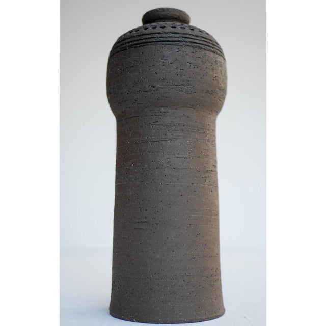 Mid-Century Modern Brutalist Art Ceramic Vase by Inger Persson for Rörstrand For Sale - Image 3 of 15