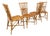 Vintage Rattan Chairs by Adrien Audoux & Frida Minet, 1960s, Set of 4 For Sale