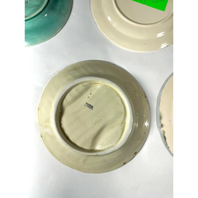 Antique French Asparagus Wall Plates - Gallery Wall - Set of 5 - Including Longchamp & Onnaing For Sale - Image 10 of 12