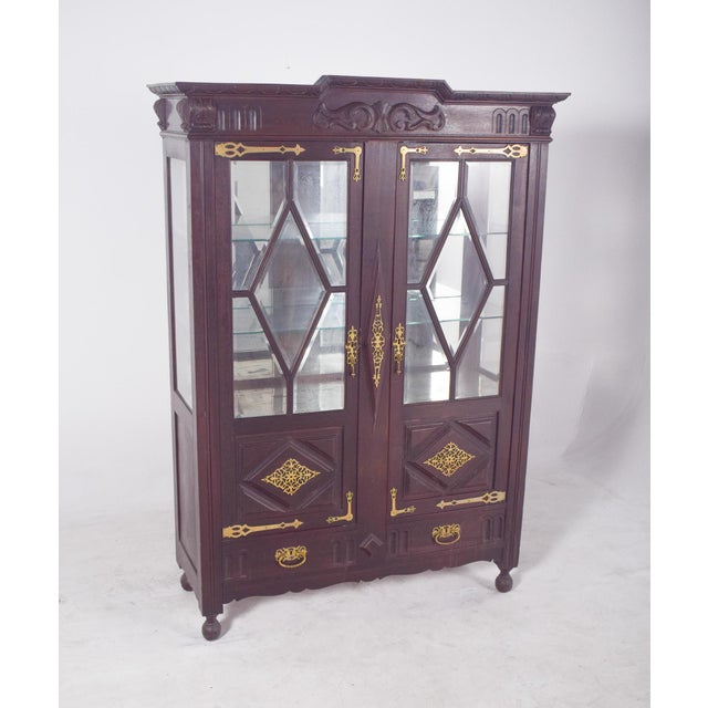 Antique Portuguese Dutch-Style Display Cabinet, 1800s For Sale - Image 11 of 13