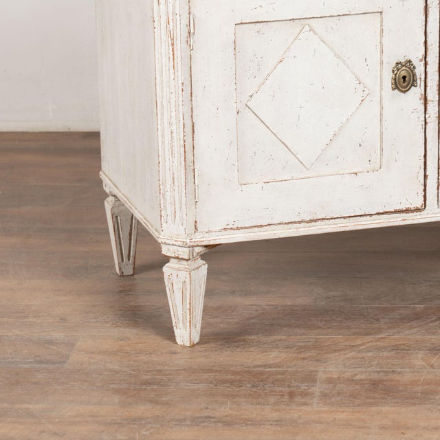 19th Century White Swedish Gustavian Style Sideboard Buffet For Sale - Image 12 of 15