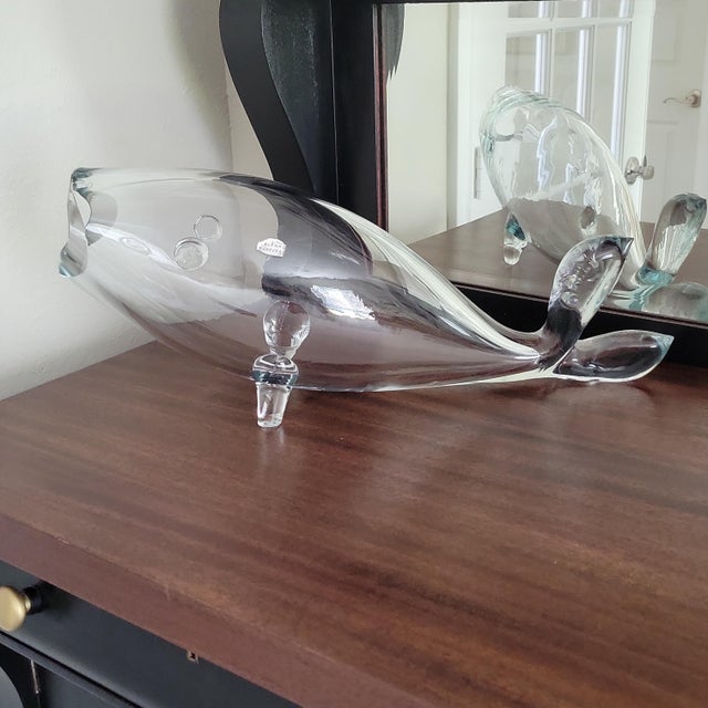 This large Blenko fish first appears in the 1953 catalog and was designed by Winslow Anderson. This large fish has its...