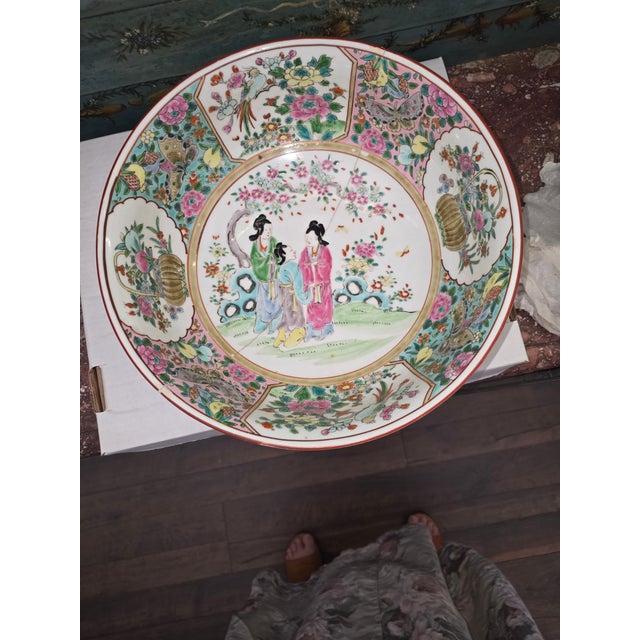 Large Antique Japanese Bowl With Staple Repairs For Sale In San Antonio - Image 6 of 17
