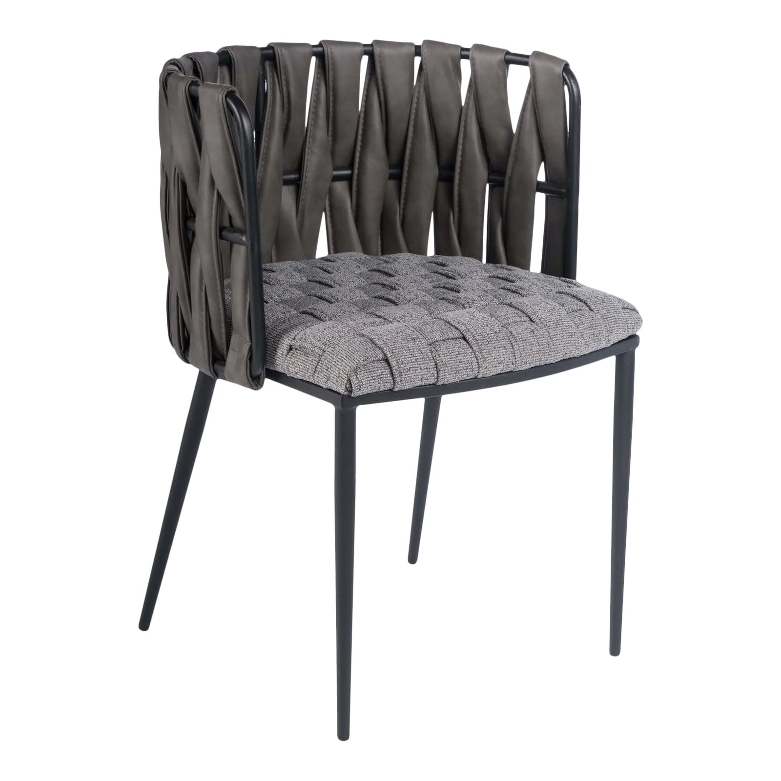 Milano Dining Chair in Gray Chairish