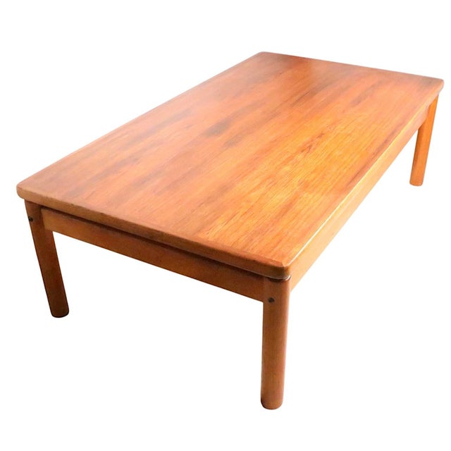 Mid Century Danish Modern Teak Coffee Table by Trioch 1978 For Sale - Image 10 of 13