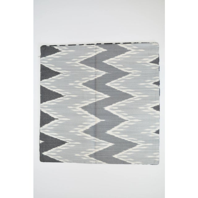 Beautiful black and white geometric silk velvet accent pillow with a different silk design on the back. It's like getting...