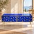 Wood Italian Cobalt Blue Murano Glass Sideboard from Justfurnituress SRL For Sale - Image 7 of 9