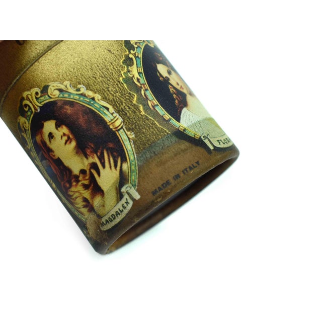 Vintage Italian Match Box With Woman in Titian's Paintings Design - Set of 4 With Original Matches For Sale - Image 9 of 10