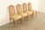 A gorgeous set of four French Provincial Louis XV style side chairs or dining chairs By John Stuart USA, Circa 1960s...