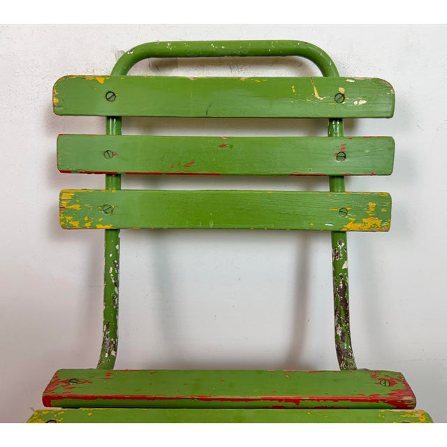 Vintage Industrial Green Chair, 1960s For Sale - Image 6 of 18