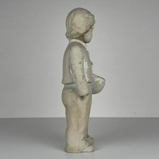 Vintage Sculpture of Boy, Former Yugoslavia, 1960s For Sale - Image 9 of 13