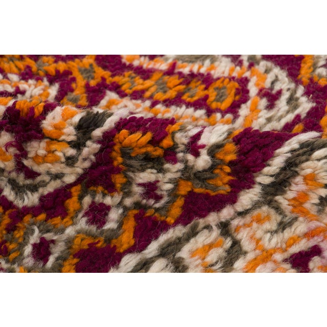 Vintage Moroccan Berber Wool Rug With Geometric Motifs by Rug & Kilim, 1950-1959 For Sale In New York - Image 6 of 9