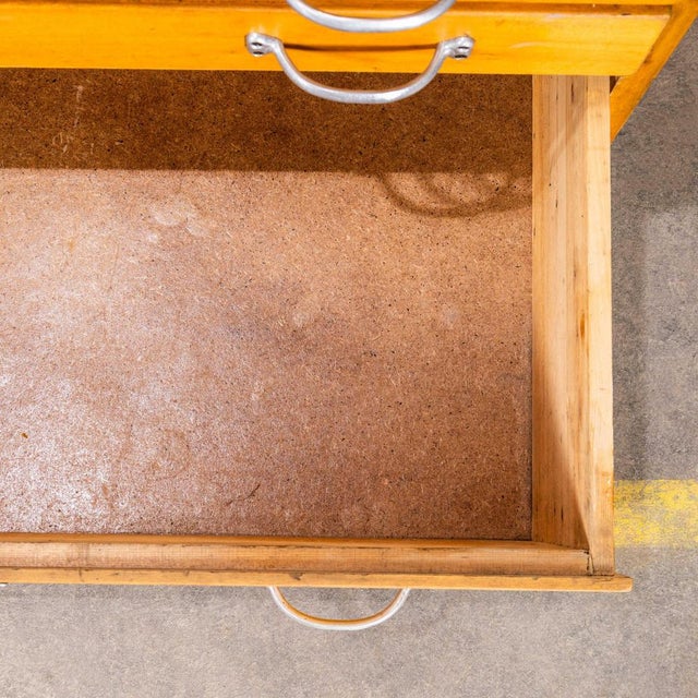 Tall Multidrawer Engineers Cabinet, 1950s For Sale - Image 9 of 13