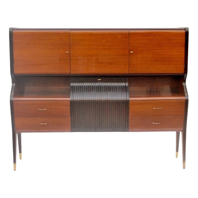 Cabinet with Bar attributed to Osvaldo Borsani for Mobilificio Fratelli Tutti, 1950 For Sale
