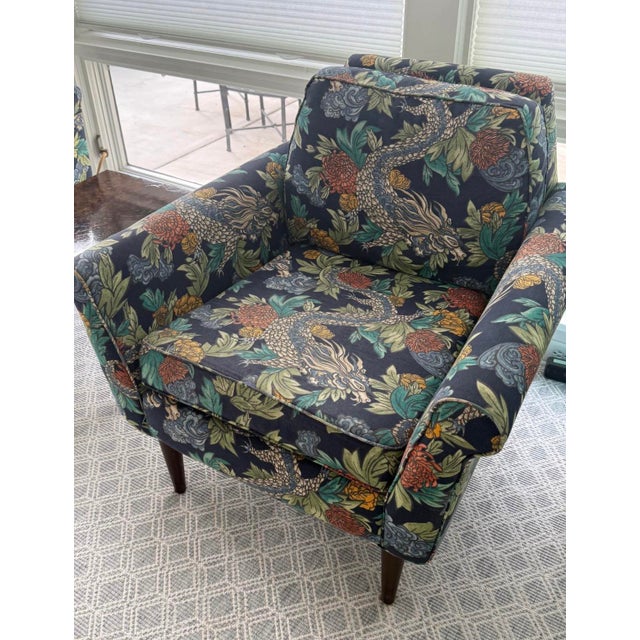 Mid-Century Modern Pair MCM Dragon Chairs For Sale - Image 3 of 10