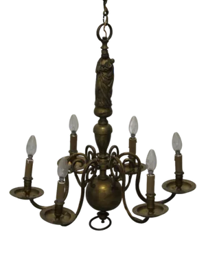 Large Dutch Gilt Chandelier