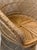 Mid-Century Modern 1970s Bohemian Rattan Peacock Style Barrel Chair With Pedestal Base For Sale - Image 3 of 8