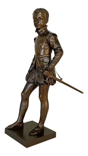 19th Century French Bronze Statue of Young Henri IV