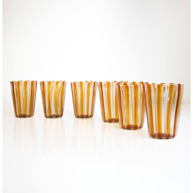 Italian Murano Cocktail Glasses in the style of Gio Ponti, 2004, Set of 6 For Sale - Image 18 of 18