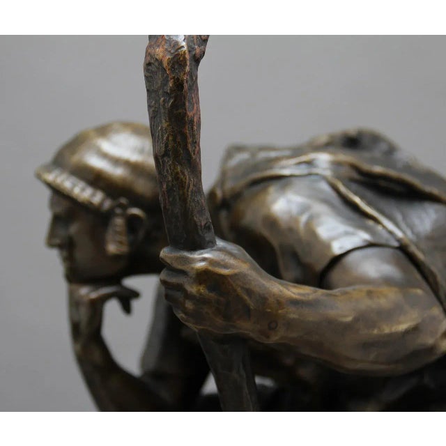 Large 19th Century Bronze Sculpture of Oedipus Meditating by Henri Daniel Contenot For Sale - Image 11 of 18