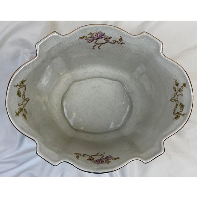 Vintage Mark Roberts Porcelain & Bronze Centerpiece Bowl Chairish