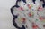 Early 20th Century Floral Scalloped Porcelain Bowl With Blue Trim and Gold Lattice Details 4839b For Sale - Image 5 of 14