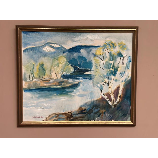 Liljedahl, River, 1986, Oil on Canvas For Sale - Image 8 of 18