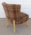 Mid-Century Modern Cocktail Side Chair Mid Century Modern Plaid For Sale - Image 3 of 13