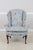 Chinoiserie Pair Jungle Boogie Monkey Toile Upholstered Wing Chairs For Sale - Image 3 of 14