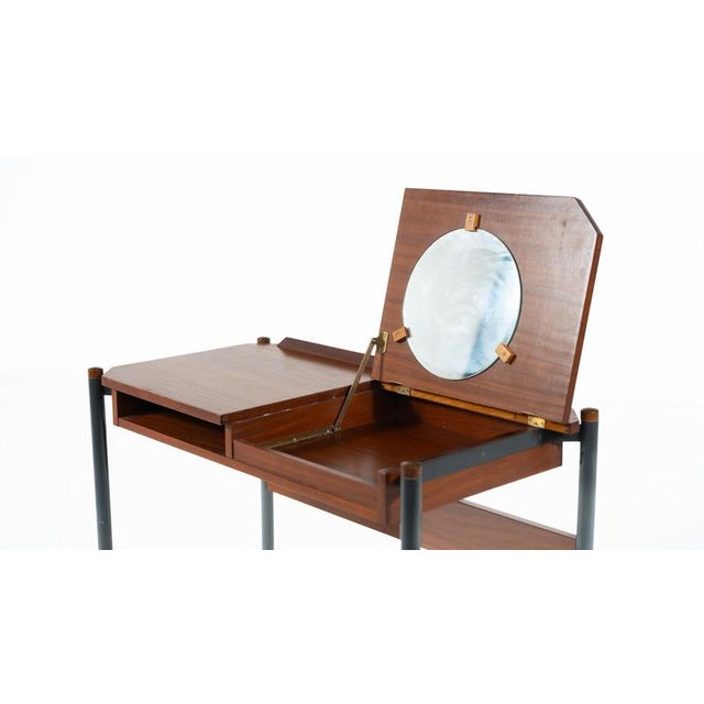 Wood Vanity Table from Manifattura Brianzola, Italy, 1950s For Sale - Image 7 of 8