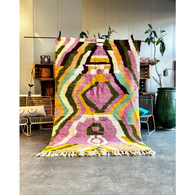 Vintage Berber Moroccan Rug, 1990 For Sale - Image 10 of 10