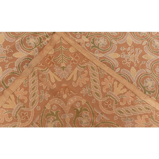Textile Extra Large 1940s Portuguese Needlework Botanic Rug For Sale - Image 7 of 10