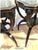 Bottle Green Vintage 1900’s-1940’S Mahogany Green Top Brass Gold Embossed End Tables - a Pair For Sale - Image 8 of 13