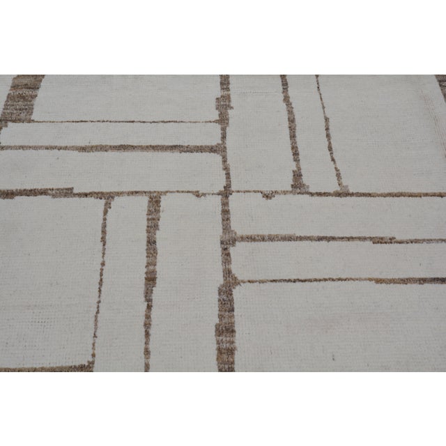 Moroccan Hand Knotted Wool Rug, 10'4''x14'1'' For Sale - Image 4 of 6