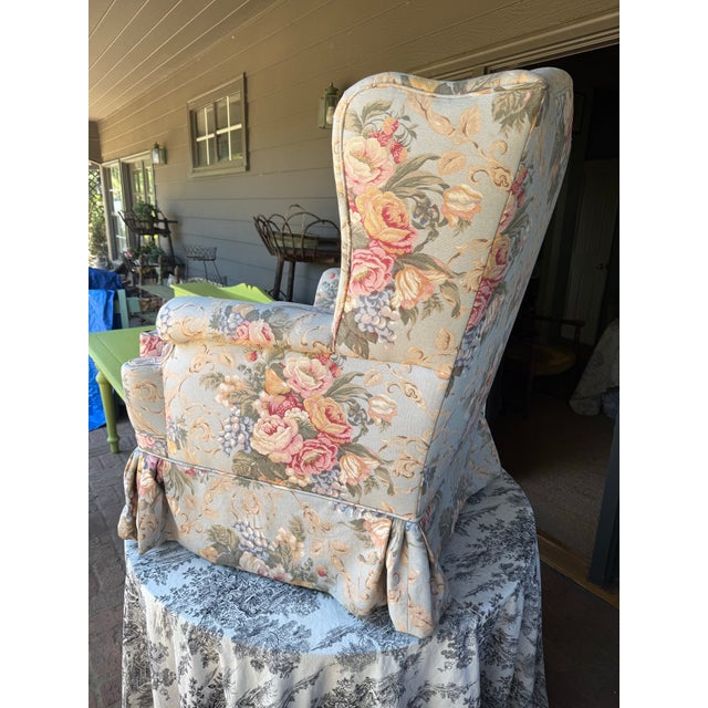 19th Century English Wingback Chair For Sale - Image 4 of 4
