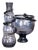 Vintage Cleopatra Purple Glass Carafe Vase and Footed Bowl by Ulrica Hydman-Vallien for Kosta Boda, 1989, Set of 2 For Sale