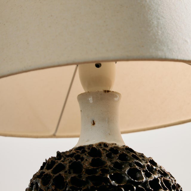 Danish Ceramic Table Lamp by Bodil Marie Nielsen, 1970s, Set of 2 For Sale - Image 9 of 12