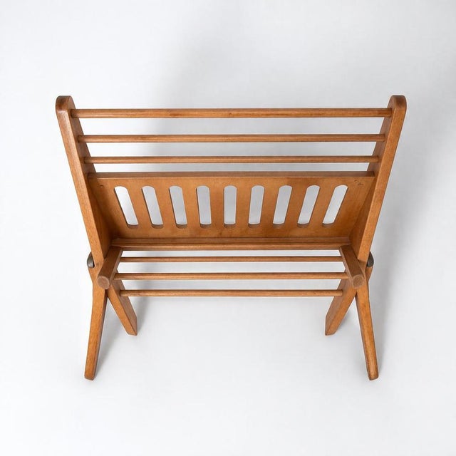 Cees Braakman Mid-Century Modern Dutch Beech Folding Magazine Rack by Cees Braakman, 1890s For Sale - Image 4 of 13