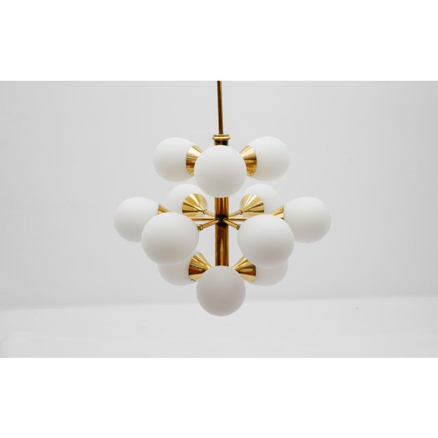 Mid-Century Modern Large Mid-Century Modern Sputnik Lamp from Kaiser Leuchten, Germany 1960s For Sale - Image 3 of 13
