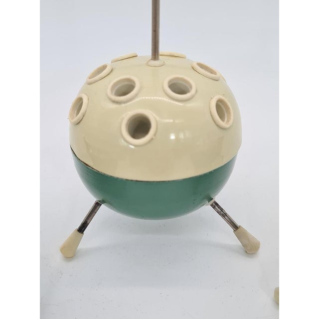 Metal Modernist Smoker's Set, Germany / Czechoslovakia, 1950s, Set of 3 For Sale - Image 7 of 12